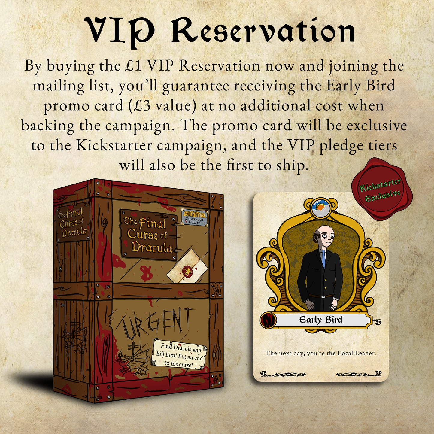 VIP Pledge Reservation - The Final Curse of Dracula