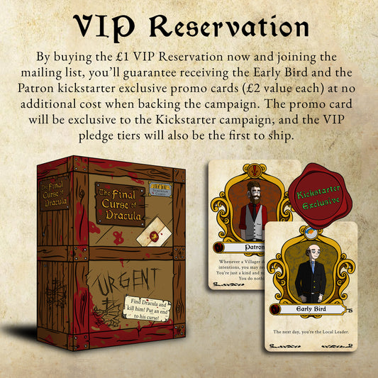 VIP Pledge Reservation - The Final Curse of Dracula